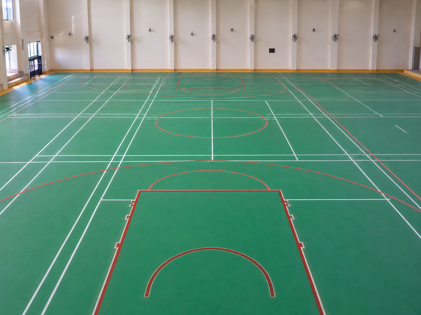 Badminton and squash court infrastructure development